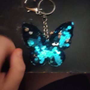 Blue butterfly Chain hook